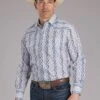 Men's Roper "Paisley Trellis" Long Sleeve Western Shirt -Way Out West Trading Shop 0100100190355a