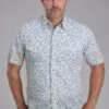 Men's Roper White & Black Paisley Short Sleeve Western Shirt -Way Out West Trading Shop 0100200190354a