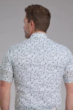 Men's Roper White & Black Paisley Short Sleeve Western Shirt -Way Out West Trading Shop 0100200190354c