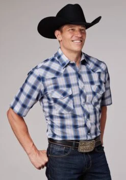 Men's Roper Plaid Western Shirt