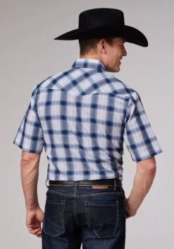 Men's Roper Plaid Western Shirt 7 Men's Roper Plaid Western Shirt -Way Out West Trading Shop 0100201014057c
