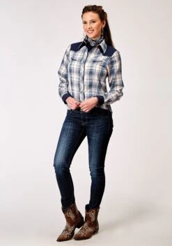 Women's Roper "Madris Plaid" Western Shirt -Way Out West Trading Shop 0105000873004b