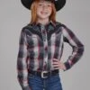 Girl's Roper Vintage Long Sleeve Western Shirt -Way Out West Trading Shop 0108000246089a