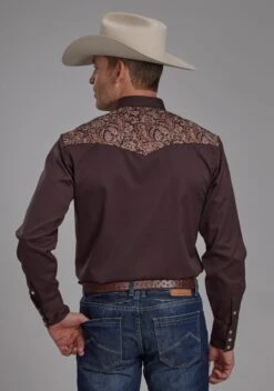 Men's Roper "Old West" Long Sleeve Western Shirt -Way Out West Trading Shop 0300100400709c