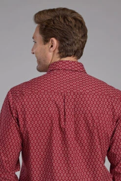 Men's Roper Geo Print Long Sleeve Western Shirt -Way Out West Trading Shop 0300100640249c