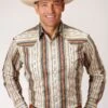 Roper Desert Stripe Long Sleeve Shirt -Way Out West Trading Shop 0300100680459a