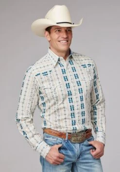 Men's Roper Vertical Aztec Western Shirt