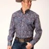Roper Independence Foulard Long Sleeve Shirt 2 Roper Independence Foulard Long Sleeve Shirt -Way Out West Trading Shop 0300103254020a