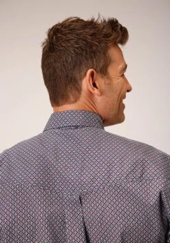 Roper Classic Geo Long Sleeve Shirt -Way Out West Trading Shop 0300103254021c