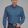 Men's Roper Performance Stretch Western Shirt -Way Out West Trading Shop 0300103256601a