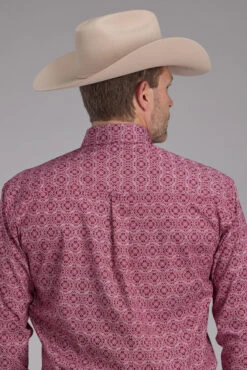Men's Roper Stretch Medallion Paisley Long Sleeve Western Shirt -Way Out West Trading Shop 0300103263101c