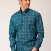 Men's Roper Gothic Medallion Western Shirt -Way Out West Trading Shop 0300103266011a