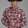 Men's Roper Unlined Western Flannel Shirt -Way Out West Trading Shop 0300105221704a