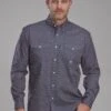 Men's Roper "Fall River" Long Sleeve Western Shirt - Big & Tall