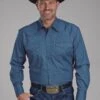 Men's Roper Performance Stretch Western Shirt - Big & Tall -Way Out West Trading Shop 0300107256601a