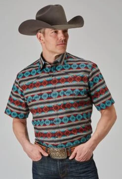 Men's Roper Aztec Stripe Western Shirt