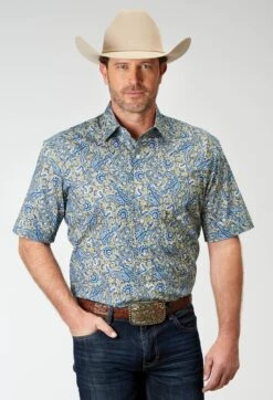 Men's Roper Delft Paisley Western Shirt