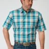 Men's Roper "Waters Edge" Plaid Western Shirt