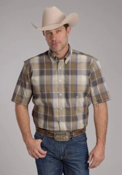 Men's Roper "Mirage Plaid" Short Sleeve Western Shirt