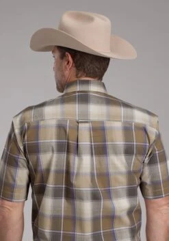 Men's Roper "Mirage Plaid" Short Sleeve Western Shirt -Way Out West Trading Shop 0300203793016c