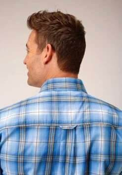 Roper Cornflower Plaid Short Sleeve Shirt -Way Out West Trading Shop 0300203795013c