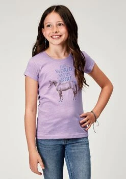 Girl's Roper Lilac Short Sleeve Tee