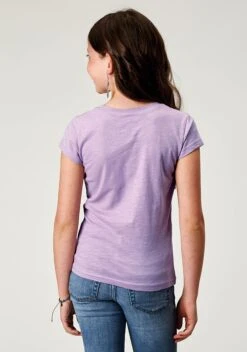 Girl's Roper Lilac Short Sleeve Tee -Way Out West Trading Shop 0300905132052c