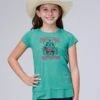 Girl's Roper Turquoise Short Sleeve Tee