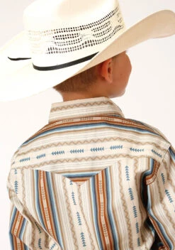 Roper Desert Stripe Aztec Long Sleeve Shirt -Way Out West Trading Shop 0303000680459c