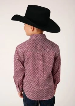Roper Red Diamond Foulard Long Sleeve Shirt -Way Out West Trading Shop 0303003254022c