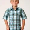 Roper Meadow Plaid Short Sleeve Shirt -Way Out West Trading Shop 0303102785014a