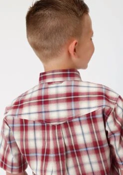 ROPER AMARILLO YARN DYED PLAID BUTTON -Way Out West Trading Shop 0303103782078c