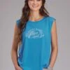 Women's Roper Sleeveless Jersey Tee -Way Out West Trading Shop 0303705132084a