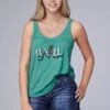 Women's Roper Turquoise Swing Tank -Way Out West Trading Shop 0303705134001a