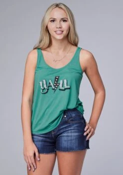 Women's Roper Turquoise Swing Tank