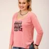 Women's Roper Light Pink Jersey Tee -Way Out West Trading Shop 0303805136112a