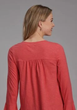 Women's Roper Red Cotton Jersey Top -Way Out West Trading Shop 0303805137031c