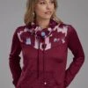 Women's Roper Maroon Pullover Sweater