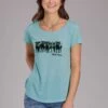 Women's Roper Short Sleeve Jersey Tee -Way Out West Trading Shop 0303905132088a