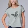 Women's Roper Grey Western Tee -Way Out West Trading Shop 0303905134029a