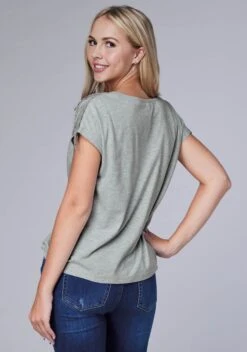 Women's Roper Grey Western Tee -Way Out West Trading Shop 0303905134029c