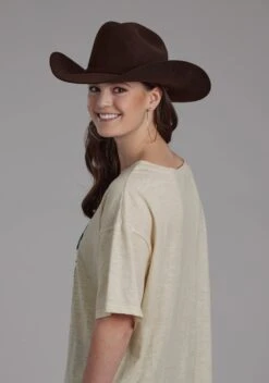 Women's Roper Cream Boyfriend Tee -Way Out West Trading Shop 0303905136121c