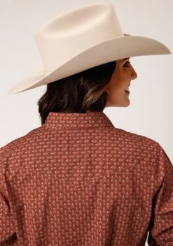 Roper Arrow Geo Long Sleeve Snap -Way Out West Trading Shop 0305000641009c
