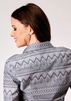 Women's Roper "River Aztec" Western Shirt 7 Women's Roper "River Aztec" Western Shirt -Way Out West Trading Shop 0305000670320c