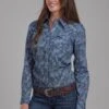 Women's Roper "Fall River" Long Sleeve Western Shirt -Way Out West Trading Shop 0305002256025a