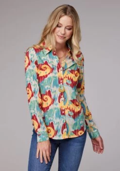 Women's Roper "Ikat Paisley" Western Shirt