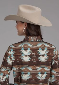 Women's Roper Aztec Long Sleeve Western Shirt -Way Out West Trading Shop 0305005906108c