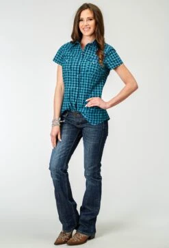 Women's Roper "Scribble Print" Western Shirt -Way Out West Trading Shop 0305100640315b