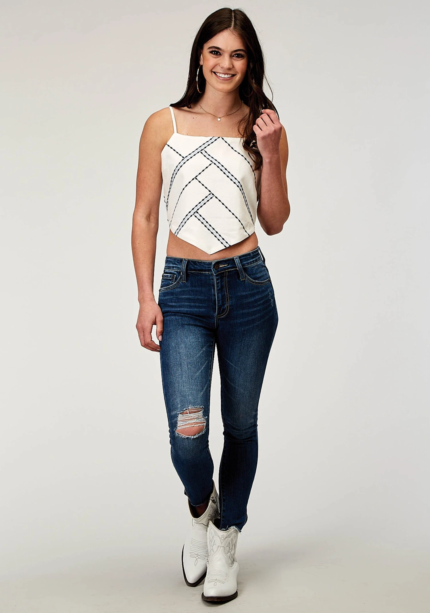 Women's Roper Cotton Bandanna Western Tank 4 Women's Roper Cotton Bandanna Western Tank - Image 2