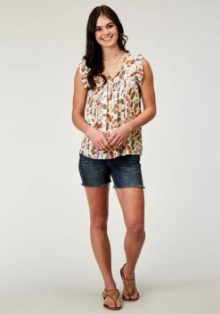 Women's Roper "Feather Toss" Western Blouse -Way Out West Trading Shop 0305205902036b